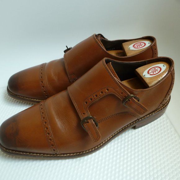 Double Monk Strap WALNUT Excellent 9D Leather Bur